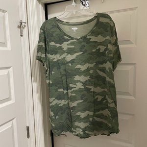 Old Navy - Women’s Camouflage Print  Tshirt - size XXL Tall